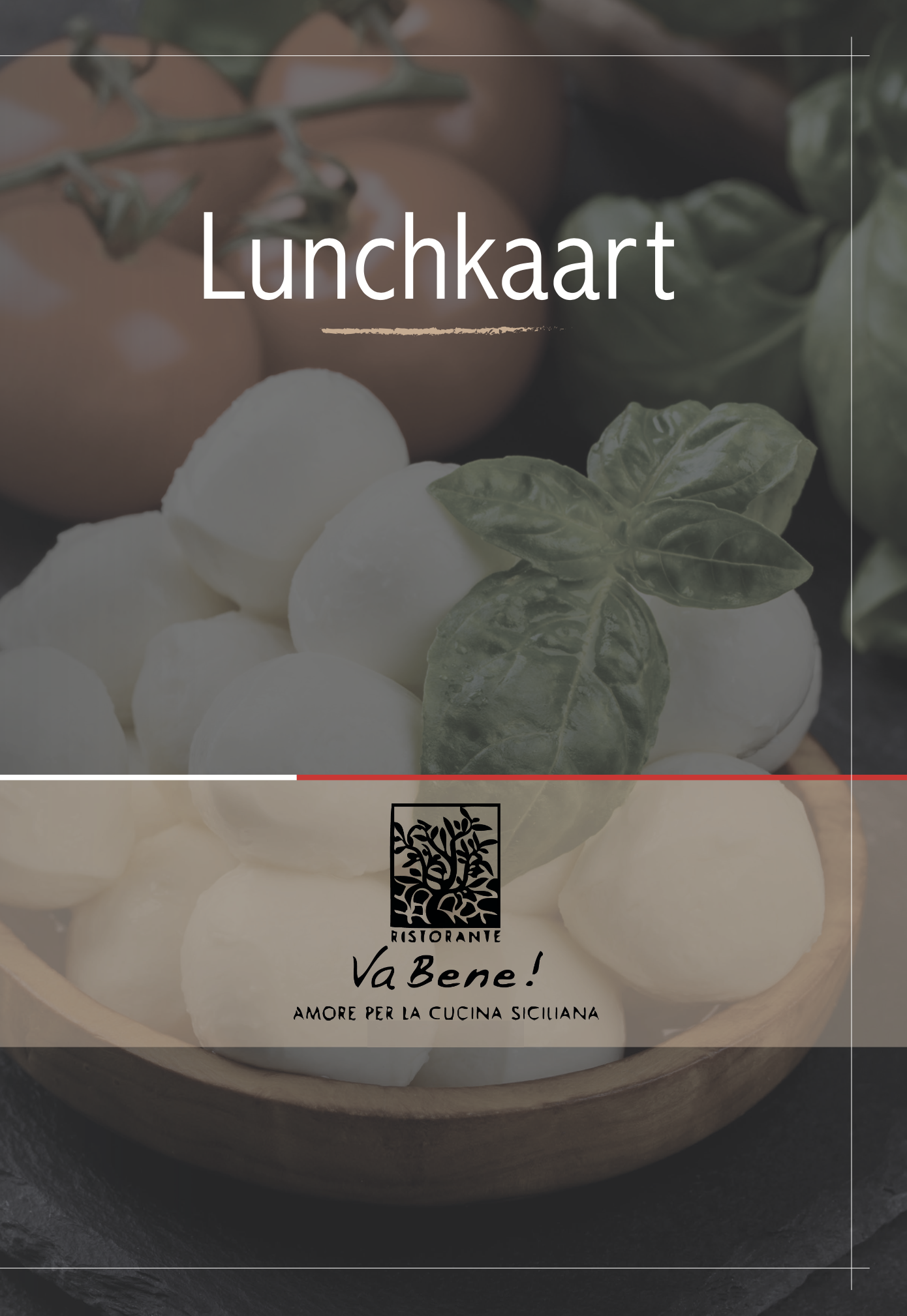 Lunchkaart en Borrel kaart